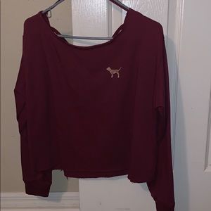 Victoria’s Secret Pink off the shoulder sweater